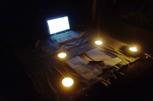 Aranżacja pokazu dokumentacji performansu Sanne Clifford.