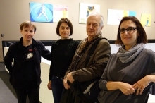 Wizyta prof. J. Waltosia na wystawie KADRY.