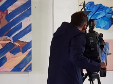 TVP przygotowuje relację z wystawy.